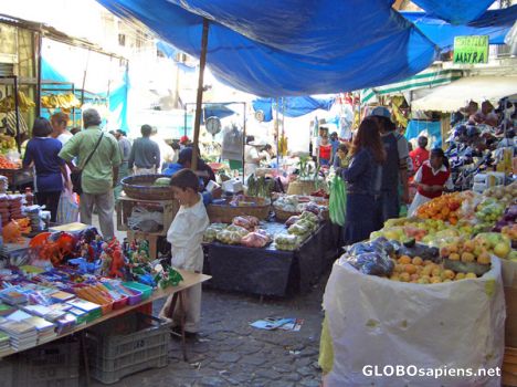 Postcard Taxco's Market