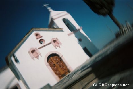 Postcard Small colonial church