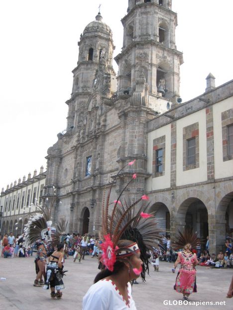 Jalisco in front of Basilica (Church)