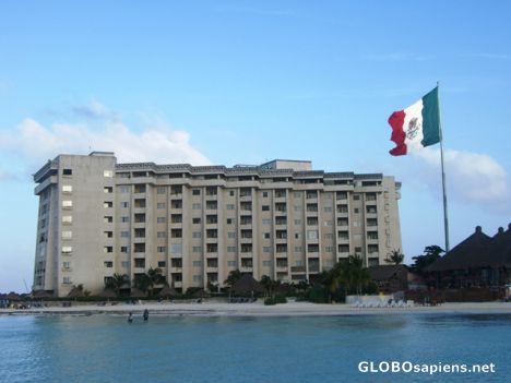 Postcard Mexican Flag @ the Hotel region