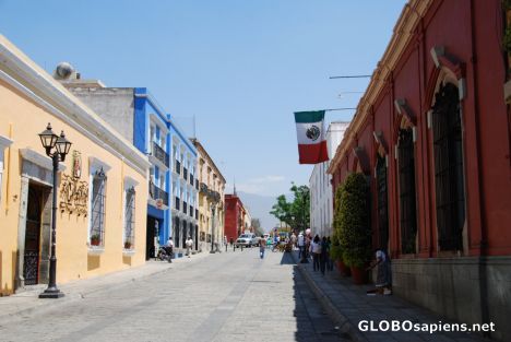 Postcard Street in Oaxaca