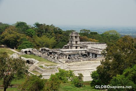 Postcard View of Palenque site