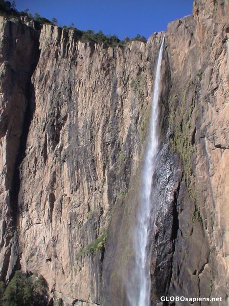 Postcard Highest waterfall in Mexico