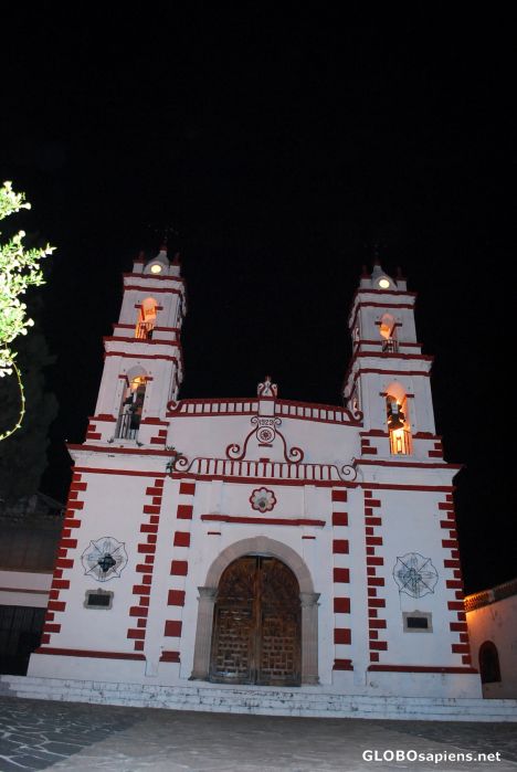 Postcard Church at night