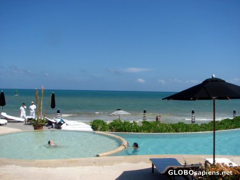 Postcard Rosewood Mayakoba Hotel - Pool and Beach