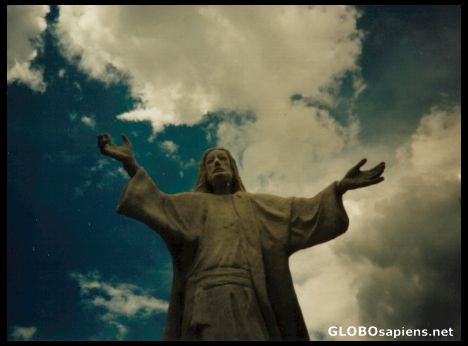 Postcard Jesus overlooking Creel