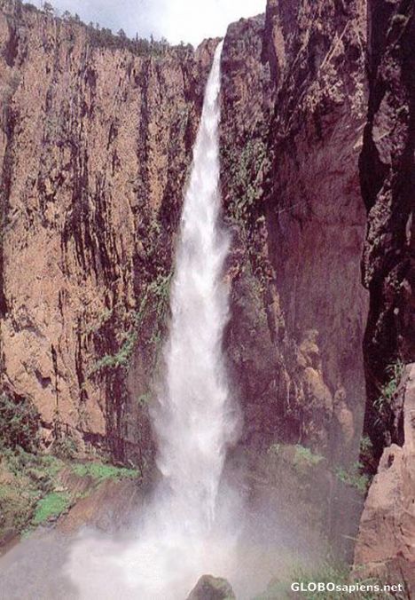 Postcard Basaseachic's Waterfall