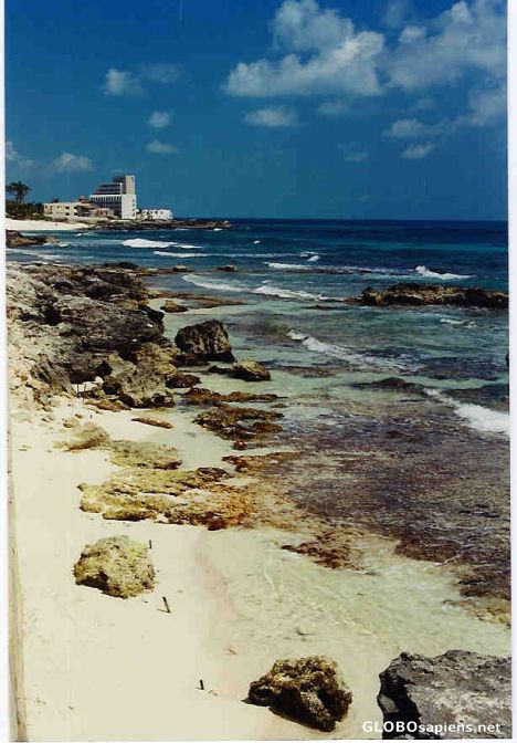 Postcard quiet beach at Isla Mujeres