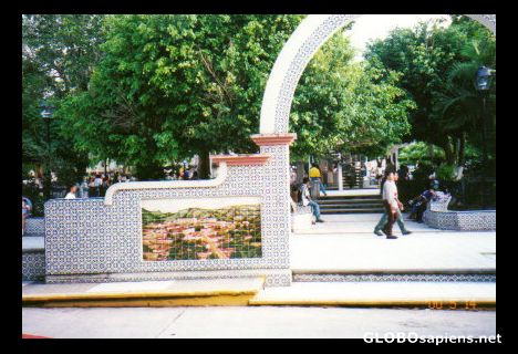 Postcard Puebla's Zocalo