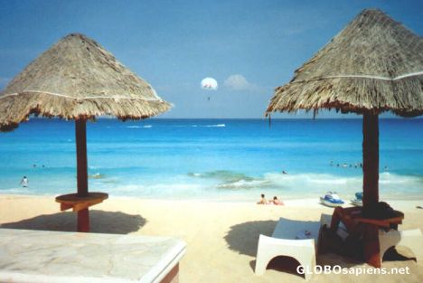 Postcard Cancun beach