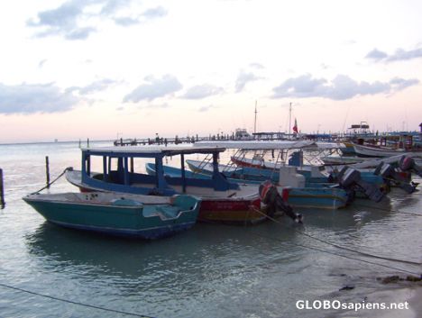 Postcard Fishermen boats Excellence Ship`s pier,Punta Norte