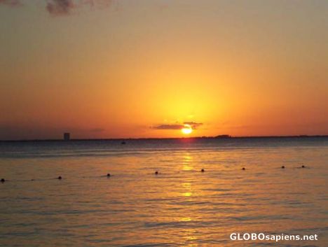 Postcard Sunset on Punta Norte`s beach