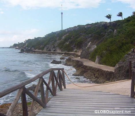 Postcard Path to Garrafon resort, Punta Sur