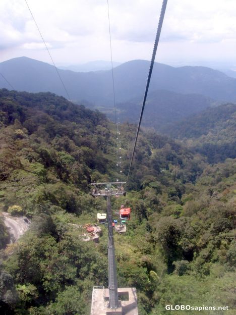Postcard Skyway Cable Car up to Genting Highlands