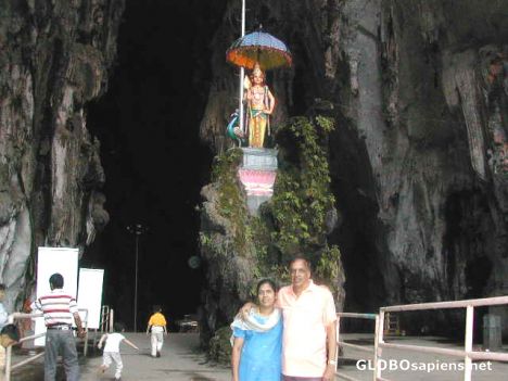 Postcard At the mouth of Batu Caves