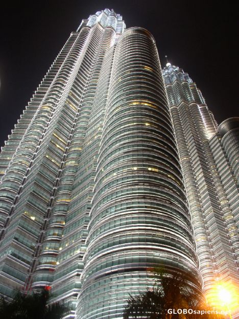 Postcard Petronas Towers at night