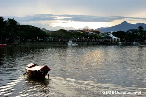 Postcard Sungai Sarawak (River) Waterfront, Kuching
