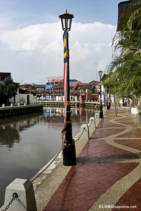 Postcard A View of the Melacca River (Sungai Malacca)