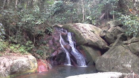 Postcard Waterfall in the jungle