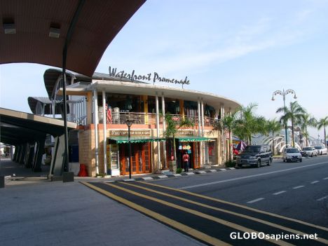 Postcard Lumut Waterfront Promenade Plaza
