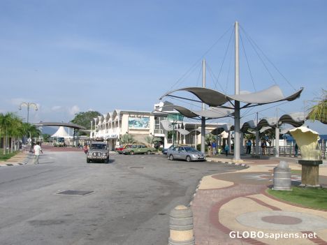 Postcard Lumut Jetty Side View and Town Center
