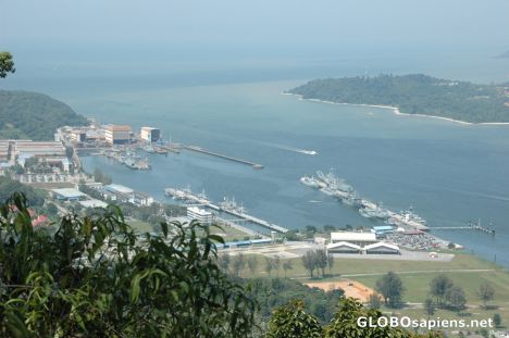 Postcard Lumut Naval Base View from Hill top