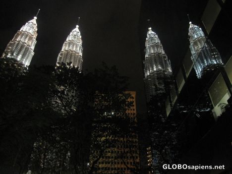 Postcard KL's twin towers - seeing double??