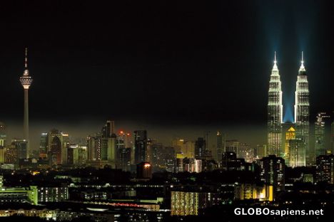 Postcard Kuala Lumpur by Night