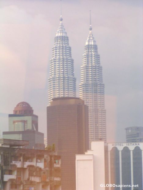 Postcard View of Petronas Towers