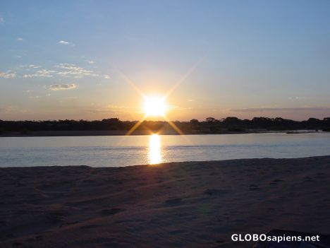 Postcard Sunset - Rio Save Mozambique