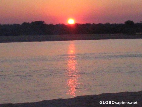 Postcard Sunset - Rio Save Mozambique