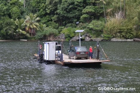 Postcard Ouaième River Ferry Boat - Pouebo