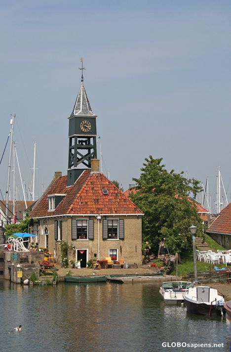 Postcard Lock House with a Belfry