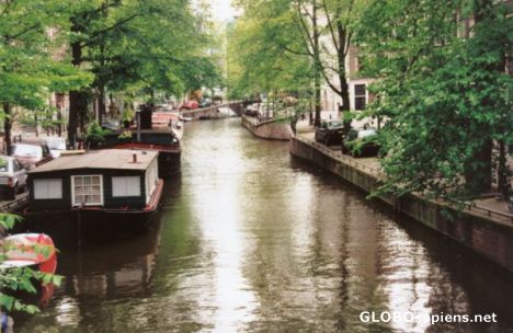 Postcard Relaxing canal scene