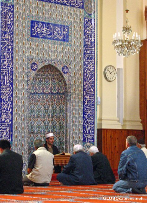 Postcard Imam in Al Aqsa Mosque