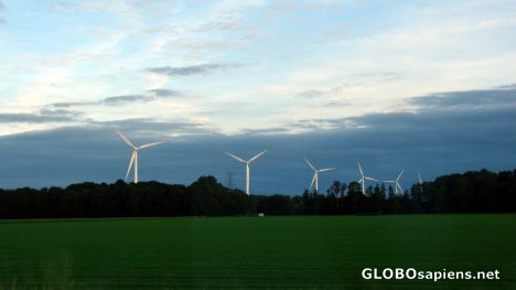 Postcard wind turbines