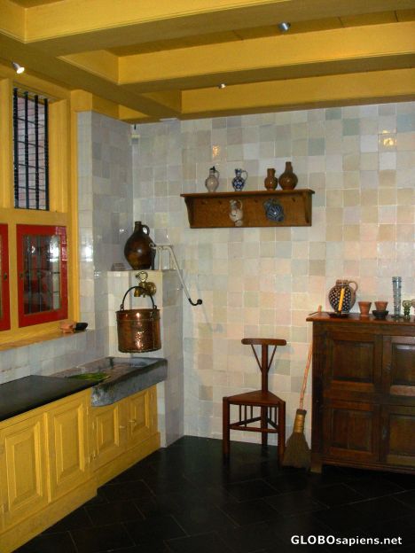 Postcard Kitchen in Rembrandt's house