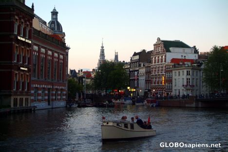 Postcard Amsterdam - as the evening begins