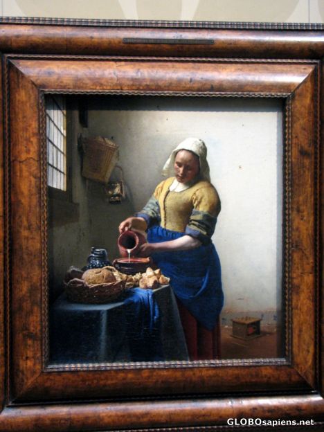 Postcard Rijksmuseum - The Milkmaid