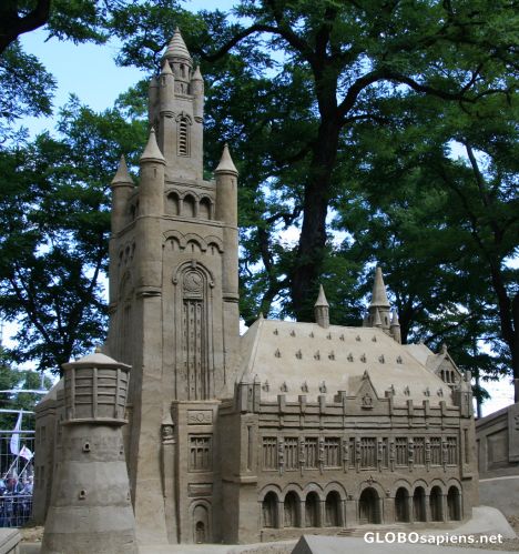 Postcard Peace Palace in Sand