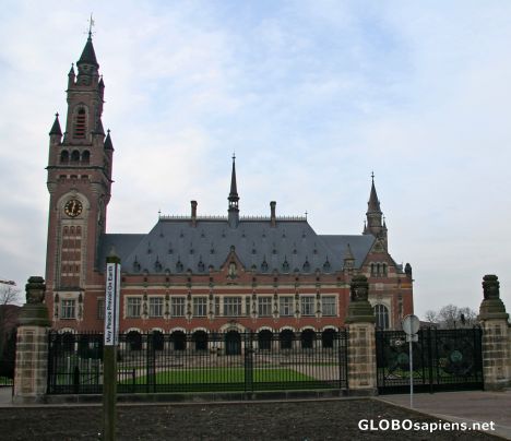 Postcard Peace Palace in Winter