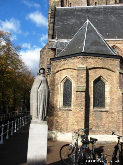 Postcard Old church,Delft