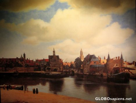 Postcard Vermeer's View of Delft