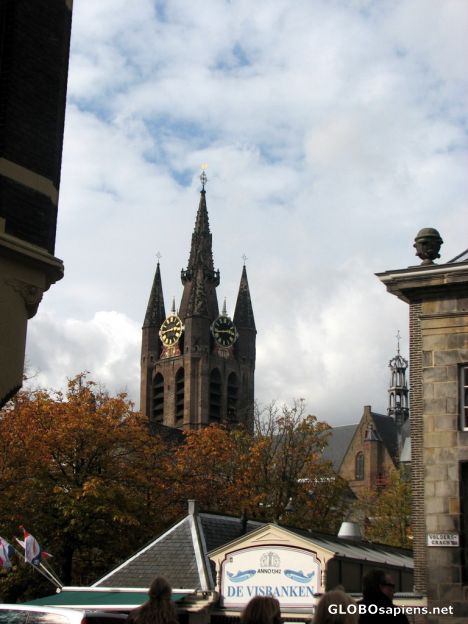 Postcard Oude Kerk Tower
