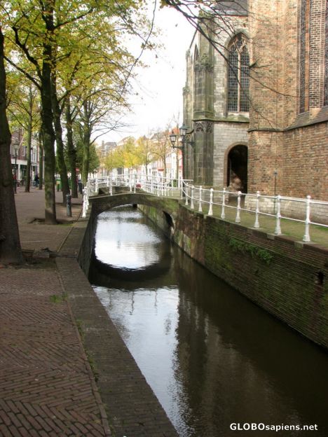 Postcard Canal by the Oude Kerk