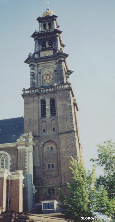 Postcard Westerkerk, Amsterdam