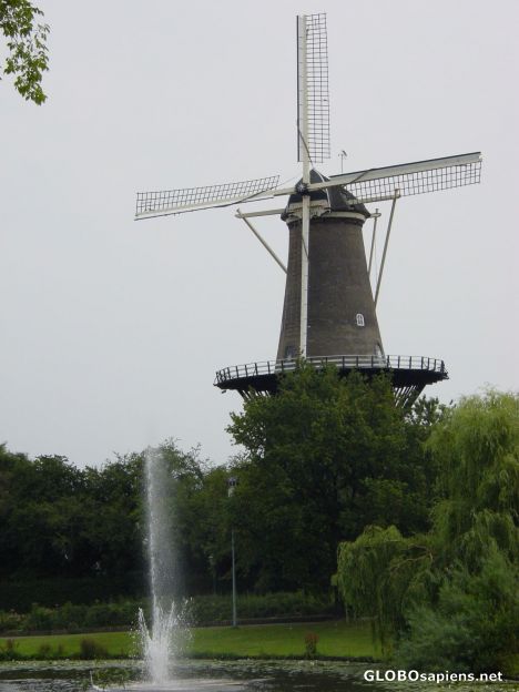 Postcard windmill in Holland