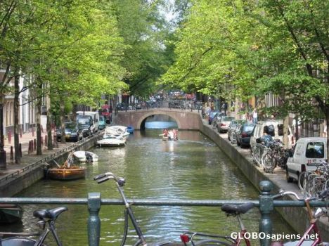 Postcard Amsterdam gracht
