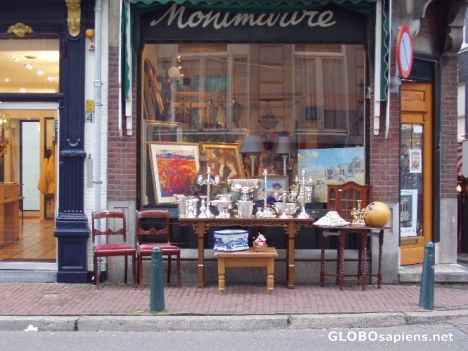 Postcard Denneweg Antique Shop