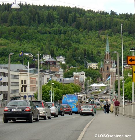 Postcard on the Drammen Bridge